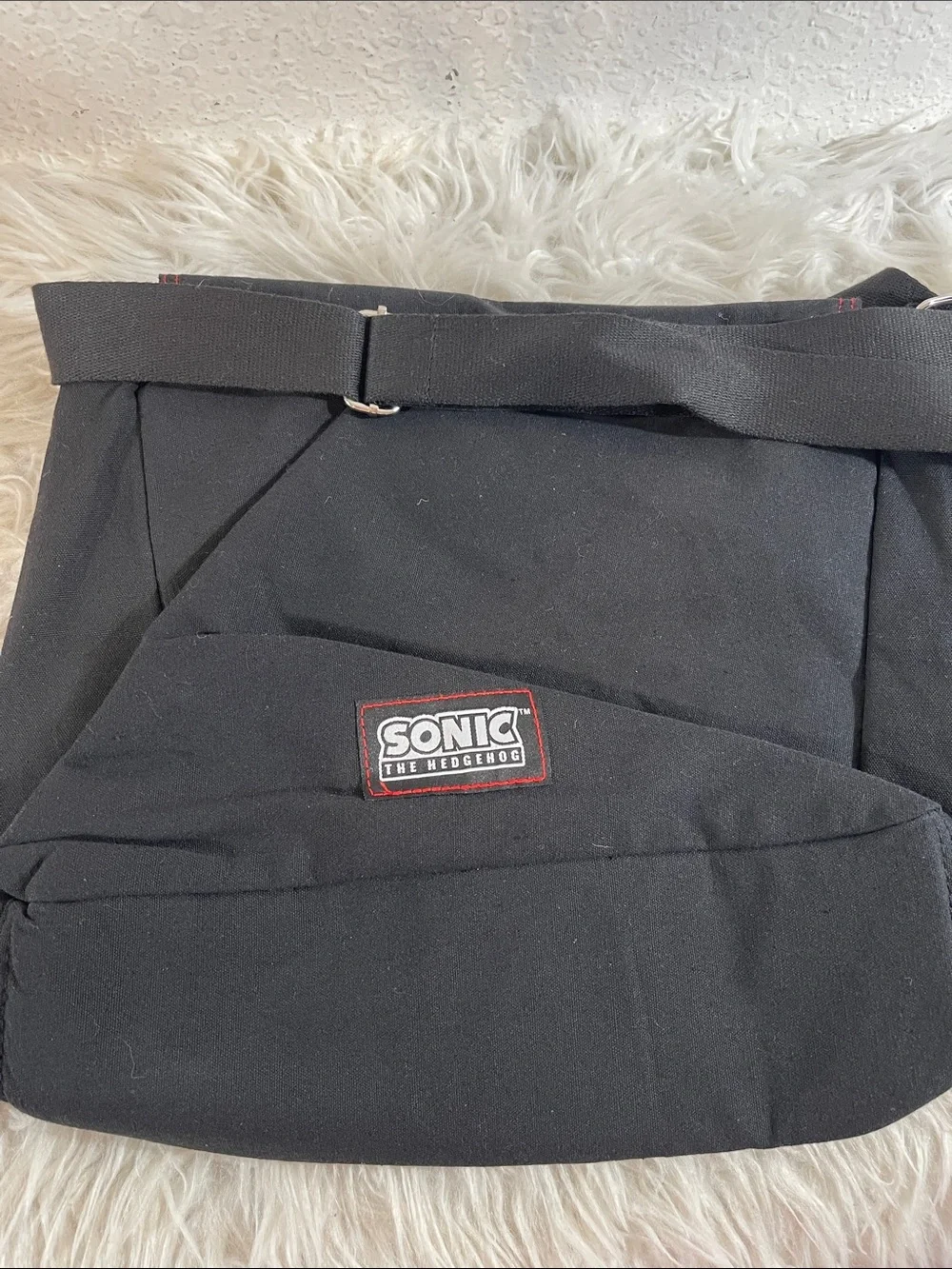 Sonic The Hedgehog Trio Messenger Bag Unisex NEW